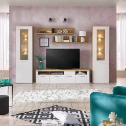 Luca Bessoni Standvitrine AURIS - weiß-Flagstaff Eiche - 60 cm 16 Luca Bessoni Standvitrine AURIS - weiß-Flagstaff Eiche - 60 cm -Esszimmer Verkaufsgeschäft 1016021501 06 1600Wx1600H