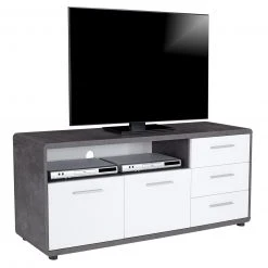 TV-Lowboard - Betonoptik-weiß - 3 Schubkästen - 150 cm 10 TV-Lowboard - Betonoptik-weiß - 3 Schubkästen - 150 cm -Esszimmer Verkaufsgeschäft 1016022400 03 1600Wx1600H