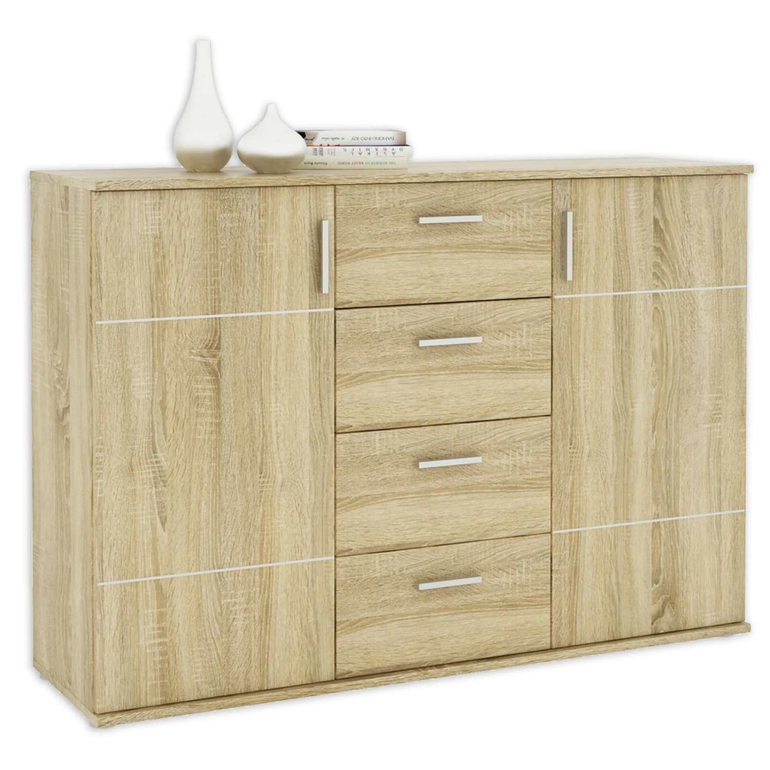 Sideboard - Sonoma Eiche - 132 cm breit 1 Sideboard - Sonoma Eiche - 132 cm breit