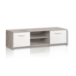 TV-Unterschrank - Sandeiche-weiß - 136 cm breit