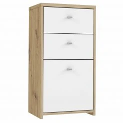 Kommode - Artisan Eiche - weiß - 40 cm breit