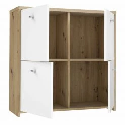 Kommode - Artisan Eiche-weiß - 77 cm breit - vier Türen 10 Kommode - Artisan Eiche-weiß - 77 cm breit - vier Türen -Esszimmer Verkaufsgeschäft 1023003300 03 1600Wx1600H