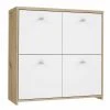 Kommode - Artisan Eiche-weiß - 77 cm breit - vier Türen