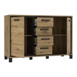 Sideboard - Artisan Eiche-Schwarzeiche - 4 Schubkästen 8 Sideboard - Artisan Eiche-Schwarzeiche - 4 Schubkästen -Esszimmer Verkaufsgeschäft 1023007400 03 1600Wx1600H