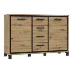 Sideboard - Artisan Eiche-Schwarzeiche - 4 Schubkästen 9 Sideboard - Artisan Eiche-Schwarzeiche - 4 Schubkästen -Esszimmer Verkaufsgeschäft 1023007400 04 1600Wx1600H