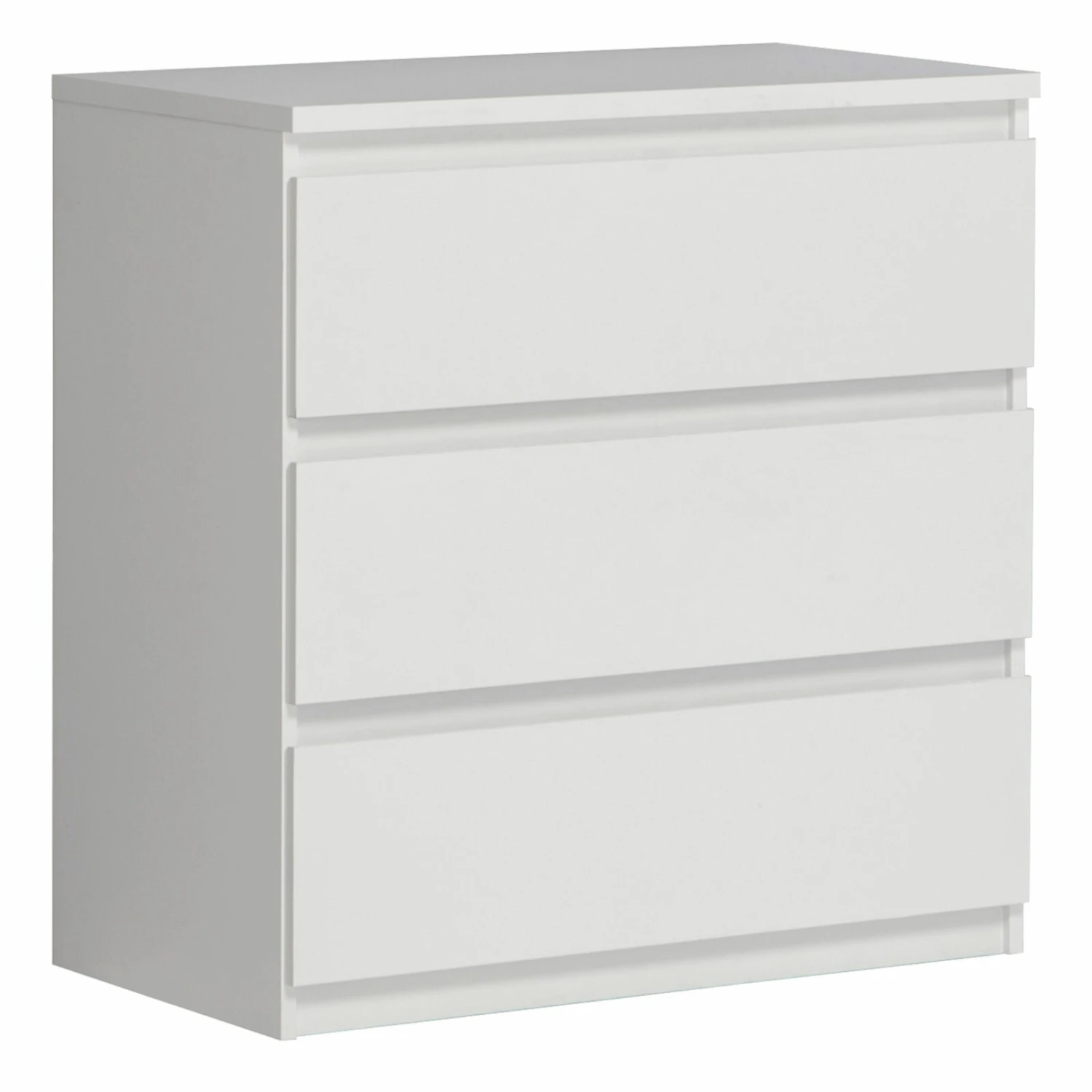 Kommode - weiß - 77 cm breit 1 Kommode - weiß - 77 cm breit