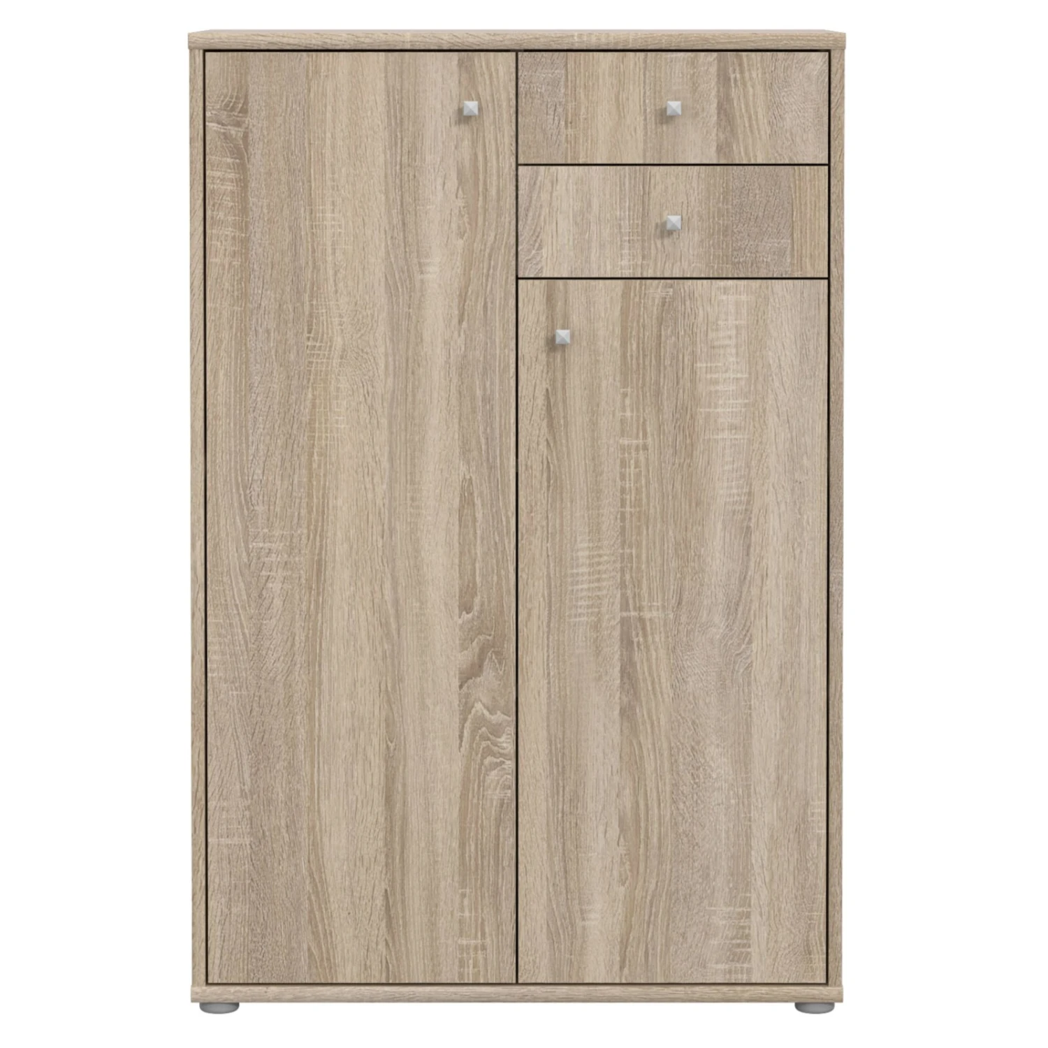 Kommode - Sonoma Eiche - 74 cm breit - je zwei Türen und Schubfächer 2 Kommode - Sonoma Eiche - 74 cm breit - je zwei Türen und Schubfächer – Bild 2