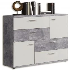 Sideboard - Beton-weiß - 125 cm breit 8 Sideboard - Beton-weiß - 125 cm breit -Esszimmer Verkaufsgeschäft 1023012803 09 1600Wx1600H