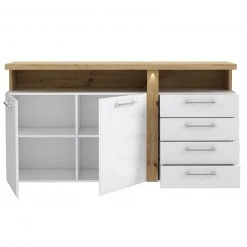 Sideboard - weiß Hochglanz - Artisan Eiche - 163 cm -Esszimmer Verkaufsgeschäft 1023015400 03 1600Wx1600H