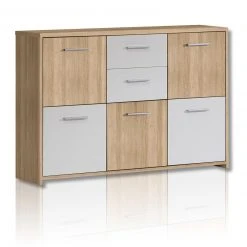 Kommode - Sonoma Eiche-weiß - 114 cm breit -Esszimmer Verkaufsgeschäft 1023016803 09 1600Wx1600H