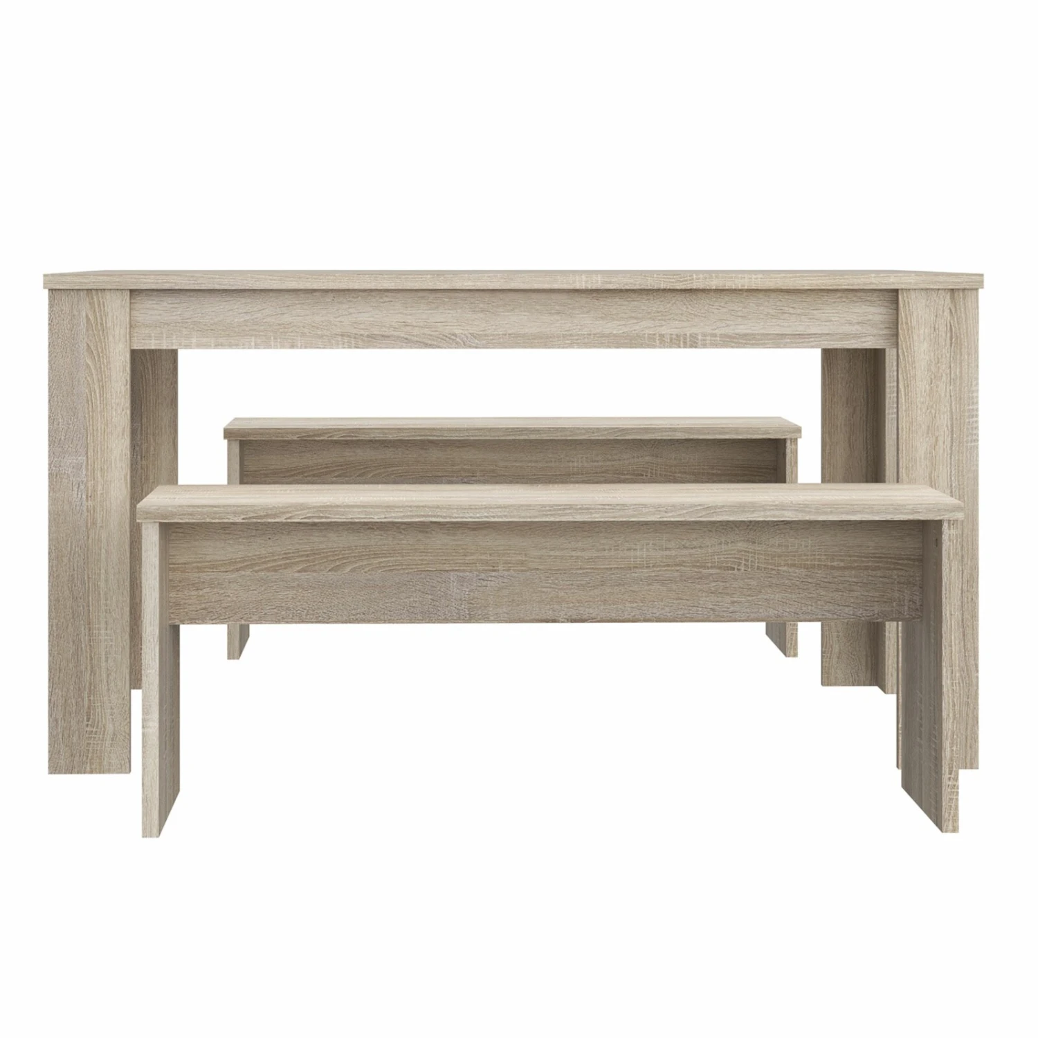 3-teilige Tischgruppe - Sonoma Eiche 3 3-teilige Tischgruppe - Sonoma Eiche – Bild 3