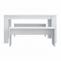 3-teilige Tischgruppe - weiß -Esszimmer Verkaufsgeschäft 1023017401 03 1600Wx1600H