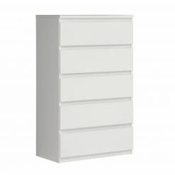 Kommode - weiß - 77 cm