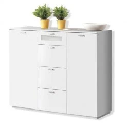 Kommode - weiß - 119,5 cm breit -Esszimmer Verkaufsgeschäft 1023018401 03 1600Wx1600H