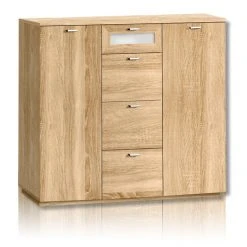 Kommode - Sonoma Eiche - 119,5 cm breit