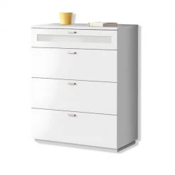 Kommode - weiß - 80 cm breit