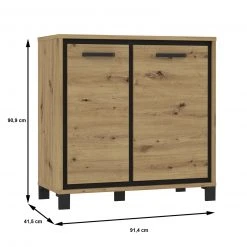 Kommode - Artisan Eiche - 2 Türen - 91 cm -Esszimmer Verkaufsgeschäft 1023021300 06 1600Wx1600H
