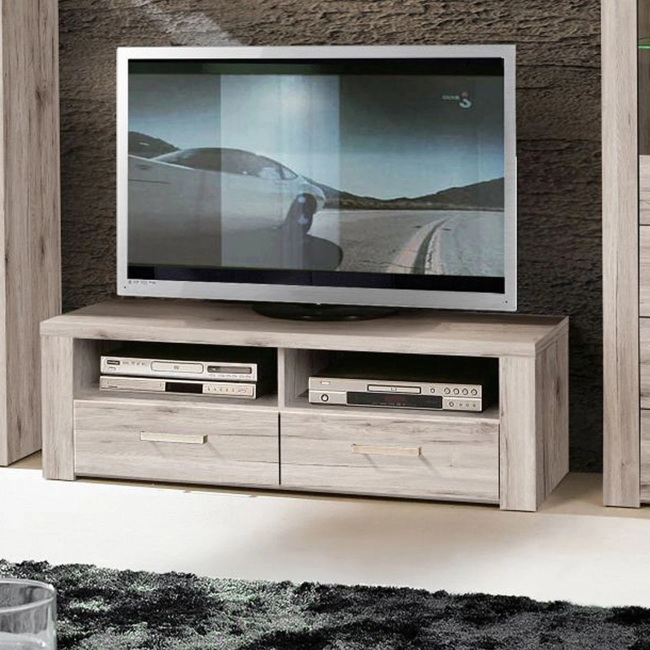 Lowboard - Sandeiche - 130 cm breit 2 Lowboard - Sandeiche - 130 cm breit – Bild 2