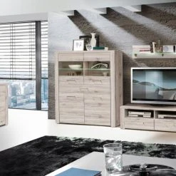 Lowboard - Sandeiche - 130 cm breit 7 Lowboard - Sandeiche - 130 cm breit -Esszimmer Verkaufsgeschäft 1023024600 03 1600Wx1600H