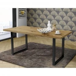 Esstisch - Artisan Eiche - schwarz - 140 cm -Esszimmer Verkaufsgeschäft 1023025900 03 1600Wx1600H