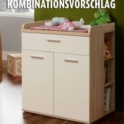 Kommode - Sonoma Eiche-weiß - 79,9 cm 6 Kommode - Sonoma Eiche-weiß - 79,9 cm -Esszimmer Verkaufsgeschäft 1023029600 03 1600Wx1600H