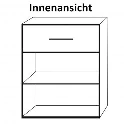 Kommode - Sonoma Eiche-weiß - 79,9 cm 7 Kommode - Sonoma Eiche-weiß - 79,9 cm -Esszimmer Verkaufsgeschäft 1023029600 04 1600Wx1600H