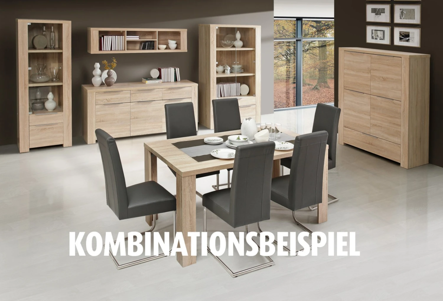 Highboard - Sonoma Eiche - 133,7 cm breit 2 Highboard - Sonoma Eiche - 133,7 cm breit – Bild 2