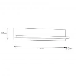 Wandboard -Sonoma Eiche - 120 cm breit -Esszimmer Verkaufsgeschäft 1023033500 03 1600Wx1600H