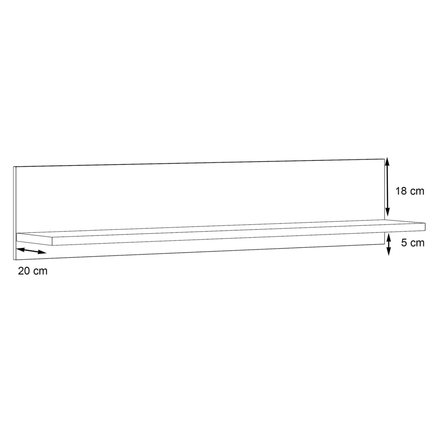 Wandboard - Betonoptik - weiß - 125 cm breit 6 Wandboard - Betonoptik - weiß - 125 cm breit – Bild 6