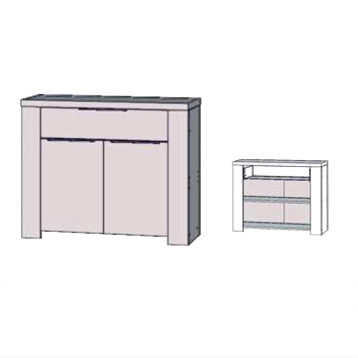 Kommode - Sonoma Eiche - 104 cm breit 2 Kommode - Sonoma Eiche - 104 cm breit – Bild 2