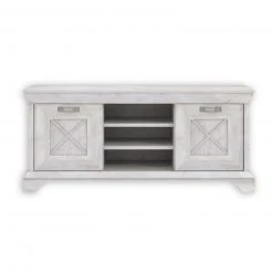 TV-Lowboard - Pinie weiß - 147 cm breit