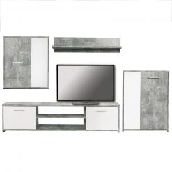 Kommode - Beton-Optik-weiß - 60 cm -Esszimmer Verkaufsgeschäft 1023056600 03 1600Wx1600H