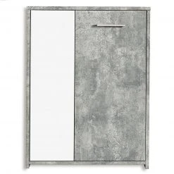 Kommode - Beton-Optik-weiß - 60 cm