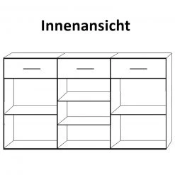 Highboard - Pinie weiß - 178 cm breit -Esszimmer Verkaufsgeschäft 1023065900 03 1600Wx1600H