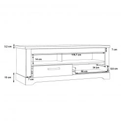 Lowboard - Artisan Eiche - 138 cm 9 Lowboard - Artisan Eiche - 138 cm -Esszimmer Verkaufsgeschäft 1023068700 05 1600Wx1600H