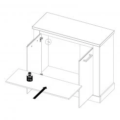 Kommode - Pinie weiß-Touchwood - 101 cm 7 Kommode - Pinie weiß-Touchwood - 101 cm -Esszimmer Verkaufsgeschäft 1023070400 03 1600Wx1600H