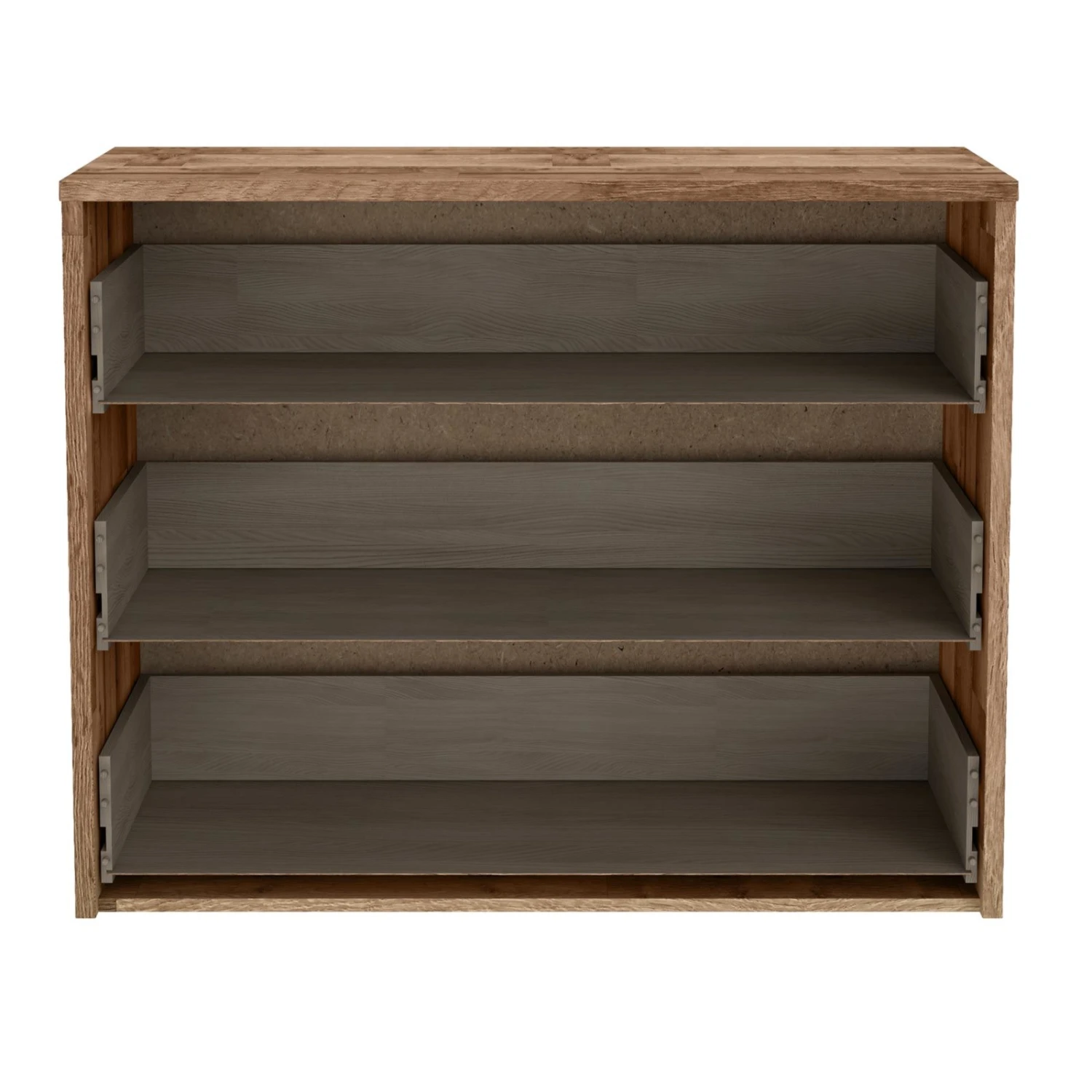 Kommode - Stabeiche - weiß - 100 cm breit 4 Kommode - Stabeiche - weiß - 100 cm breit – Bild 4