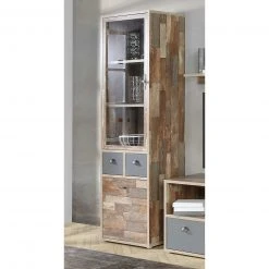 Vitrine - Maringo Pinie - grau matt - 60 cm 9 Vitrine - Maringo Pinie - grau matt - 60 cm -Esszimmer Verkaufsgeschäft 1023073900 04 1600Wx1600H