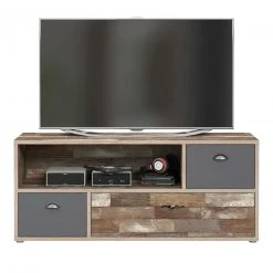 TV-Lowboard - Maringo Pinie - grau matt - 142 cm