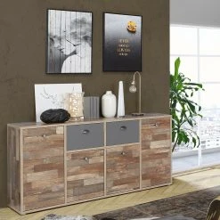 Sideboard - Maringo Pinie - grau matt - 169 cm -Esszimmer Verkaufsgeschäft 1023074300 05 1600Wx1600H