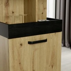 Hausbar - Artisan Eiche - Schwarzeiche - auf Rollen -Esszimmer Verkaufsgeschäft 1023075000 05 1600Wx1600H