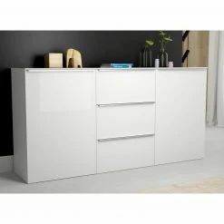 Sideboard - weiß - Glasfronten - 180 cm -Esszimmer Verkaufsgeschäft 1023075400 06 1600Wx1600H