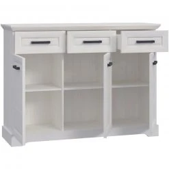 Kommode - Sibiu Lärche weiß - Soft-Close - 140 cm breit -Esszimmer Verkaufsgeschäft 1023076700 03 1600Wx1600H