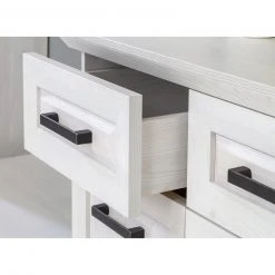Kommode - Sibiu Lärche weiß - Soft-Close - 140 cm breit -Esszimmer Verkaufsgeschäft 1023076700 06 1600Wx1600H