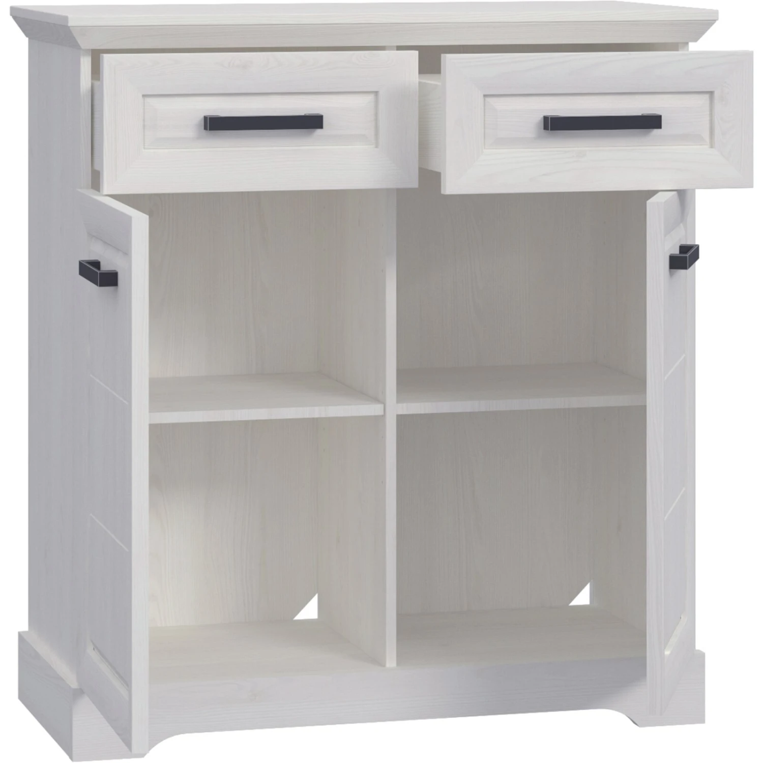 Garderobenkommode - Sibiu Lärche weiß - Soft-Close - 95 cm breit 3 Garderobenkommode - Sibiu Lärche weiß - Soft-Close - 95 cm breit – Bild 3