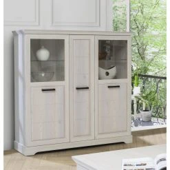 Highboard - Sibiu Lärche weiß - 146,7 cm hoch -Esszimmer Verkaufsgeschäft 1023078200 05 1600Wx1600H