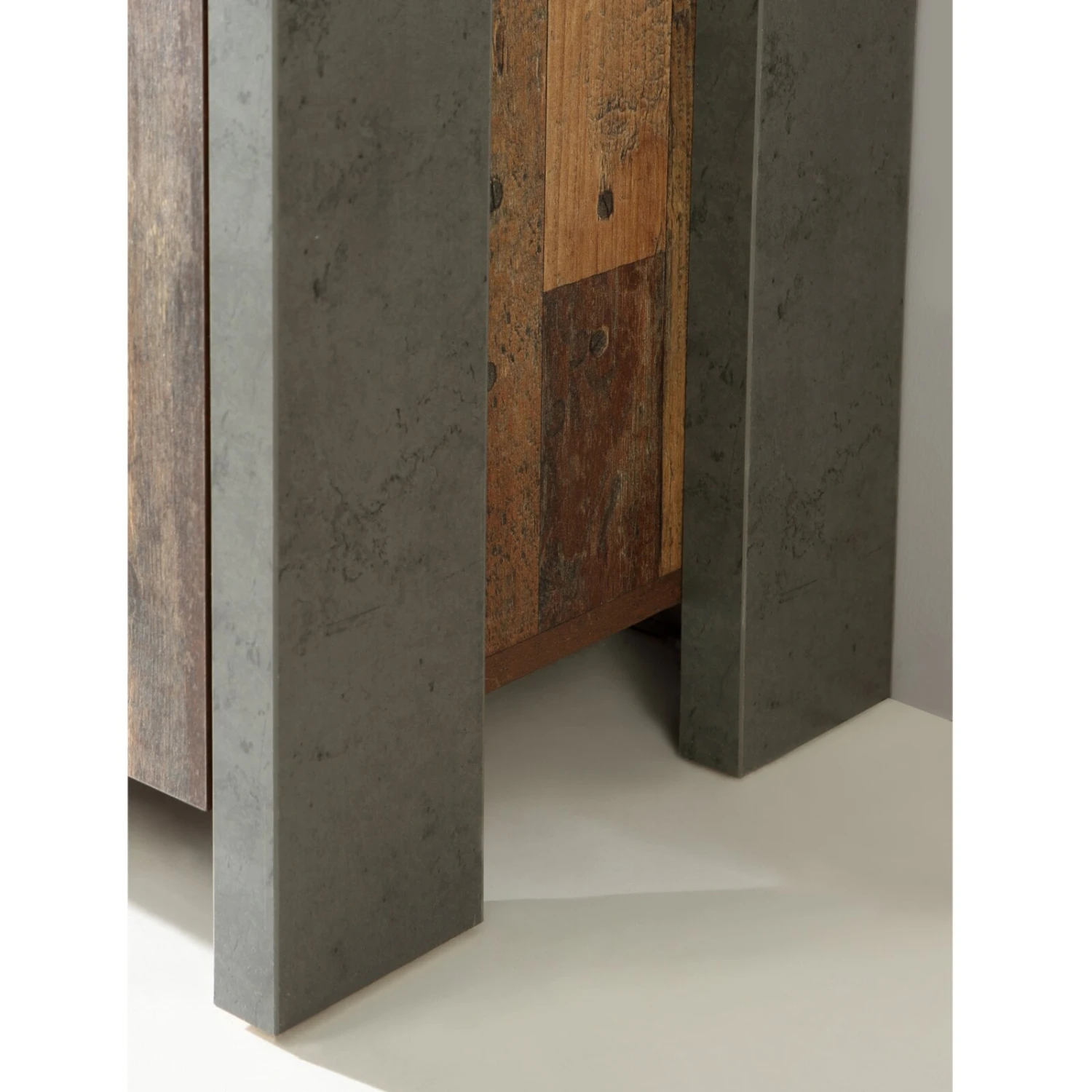 Sideboard - Old Wood Vintage-Betonoptik - 156 cm breit 3 Sideboard - Old Wood Vintage-Betonoptik - 156 cm breit – Bild 3