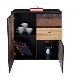 Kommode - Eiche-Pinie-schwarz - 77 cm breit -Esszimmer Verkaufsgeschäft 1023078900 04 1600Wx1600H