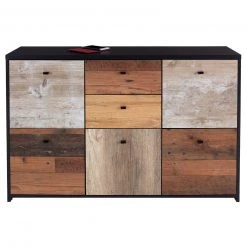 Kommode - Eiche-Pinie-schwarz - 114 cm breit 11 Kommode - Eiche-Pinie-schwarz - 114 cm breit -Esszimmer Verkaufsgeschäft 1023079000 03 1600Wx1600H