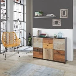 Kommode - Eiche-Pinie-schwarz - 114 cm breit 13 Kommode - Eiche-Pinie-schwarz - 114 cm breit -Esszimmer Verkaufsgeschäft 1023079000 05 1600Wx1600H